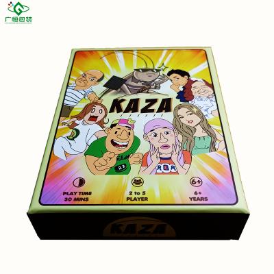 China Party Card Game Rainbow Game Promotion Customized Custom Card and Bottom Lid Box for sale