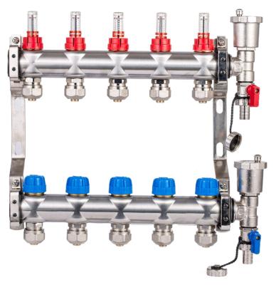 China Modern Customized Underfloor Heating Water Manifold for sale