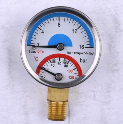 China High quality indoor underfloor heating temperature measurement and pressure gauge for underfloor heating system for sale