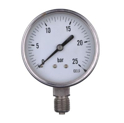 China Indoor Liquid Water Filled High Pressure Floor Heating Stainless Steel Gauge Meter 10Bar for sale