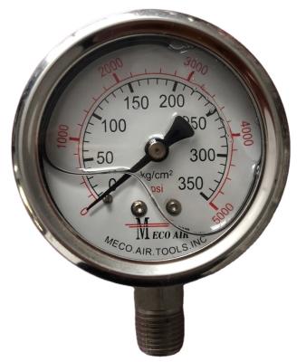 China Indoor Floor Heating Stainless Steel Glycerin Filled Pressure Gauge for sale