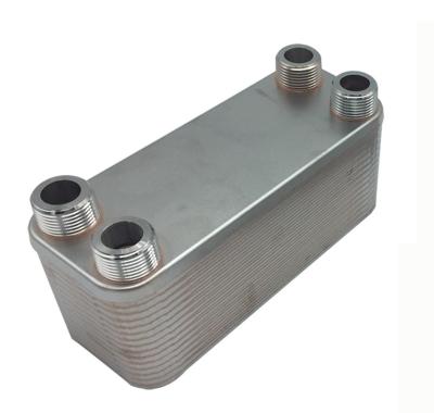 China The Welded Heat Exchanger 20 Plate Cooling Or Heating Plate Water To Water Heat Exchanger for sale