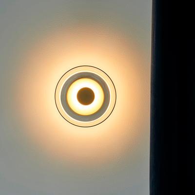 China Nordic Outdoor Modern Deck Light Outdoor Through The Wall Mount Headlights Bedroom Wall Lamp Led DC Lamp for sale