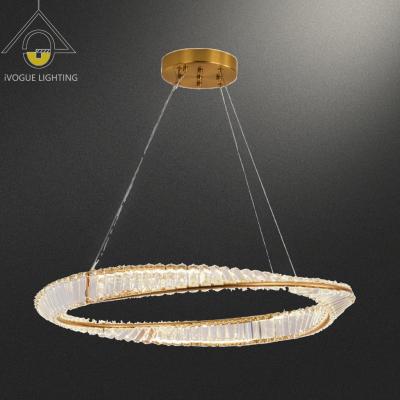 China Modern Luxurious Modern Round Gold Chandelier Gold Light Round Designed Light Fixture For Bedroom for sale