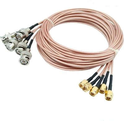 China RF Coaxial Jumper Cables Pigtail RG316 BNC Male to S.BNC-M / SMA-M-316-xx Male (xx means SMA length) for sale