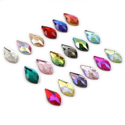 China Crystal New Hight Quality Pear Shape Crystal Nail Gem Diamonds For nail 3d art accessories rhinestone for sale