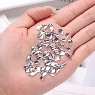 China High Quality Clear 3D Crystal Nail Art Fancy Crystal Rhinestone Mult Style Bulk Flat Back Rhinestones for sale