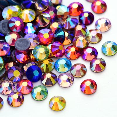 China Wholesale Ss3-Ss20 Flatback Bulk Crystal Glass Rhinestones Rhinestones Iron On Rhinestones Transfer Strass Hotfix for sale