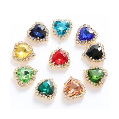 China Shinning Crystals Bulk Wholesale Rhinestones Crystal with Claw Rhinestone Applique Sew On Rhinestones for sale