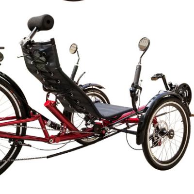 China Steel CLASSIC FOLDABLE 36V250W ELECTRIC PEDAL ASSISTED Recumbent Tricycle for sale