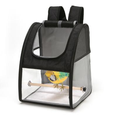 China Bird Travel Cage Pet Carrier Travel Bag Bird Carrier Bag Breathable Lightweight Backpack for sale