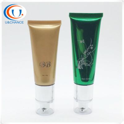 China 30ml 40ml flexible and soft airless pump tube for BB cream for sale