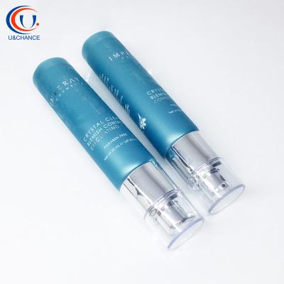 China Flexibe Cosmetic Airless Pump Tube And Pump Tube Base Lotion Pump Toothpaste Tube Soft Packaging for sale