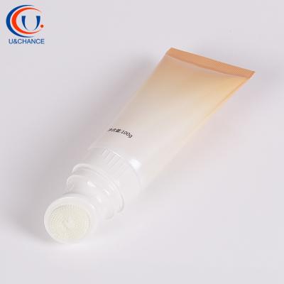 China Flexibe Plastic Massage Tube And Massage Tube 40mm Diameter Soft Empty Silicone Applicator Cosmetic Packaging for sale