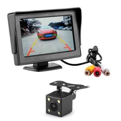 China Hot Sale 5 Inch Monitor 2 Frames 2 Way Video Entry Car Rear View Monitor With Backup Reverse Parking Camera for sale