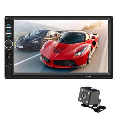 China BT 2Din MP5 Car Audio Stereo 7Inch HD LCD Touch Screen Car Radio VCR Support Rear View Camera for sale