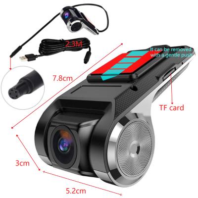 China Motion Detection USB New Design For Radio Auto Car Black Box Dvr Recorder Screen Camera Dual Dash Cam Dash Cam for sale