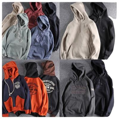 China Anti-Shrink New fashion wholesale men's casual sports fleece patchwork sweater jacket color block pullover hoodie for sale