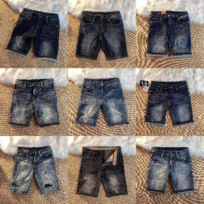 China QUICK DRY Custom men's denim shorts Slim stretch shorts Men's jeans for sale