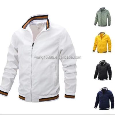 China Waterproof 2023 Wholesale Custom Winter Windbreaker Wholesale Men Plus Size Men's Jackets Plain Nylon Satin Bomber Men's Jackets for sale