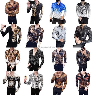 China Anti-wrinkle High quality fashion wholesale full sleeve casual custom men's long sleeve shirt 2023 for sale