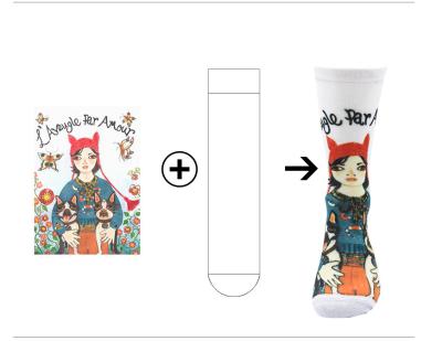 China 2022 Sports Custom Men's Socks Printing Popular Happy Socks Four Seasons Custom Made Socks Women Factory for sale