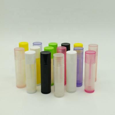 China Empty Colorful Recycled Plastic Lip Balm 5g Lip Balm Stick Recycled Cosmetic Packaging Plastic Cosmetic Packaging 5g 5ml Tubes Lip Balm Cosmetic Plastic Tubes for sale