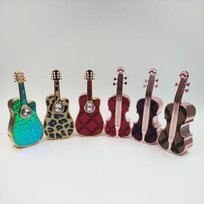 China BEAUTY PACKING 2021 Empty Violin Guitar Shape Lipstick Leather Bonded Tube for sale