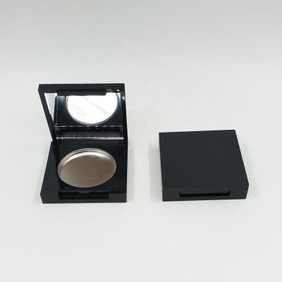 China 36.5mm powder case 36.5mm powder case 36.5mm single empty compact pressed shadow compact black eye case pressed cosmetic plastic with mirror for sale