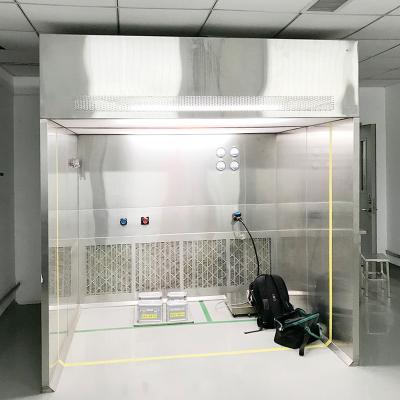 China Hotels Pharmaceutical Cleanroom Negative Pressure HEPA Equipped Weighing Booth for sale