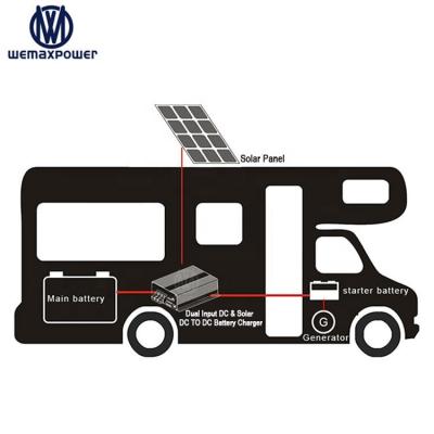 China RVs DC to 10-16v Solar Panel Battery DC and String 12v DC Battery Charger Battery Input 14.6V Lithium Battery DC to DC Charger 60A for sale