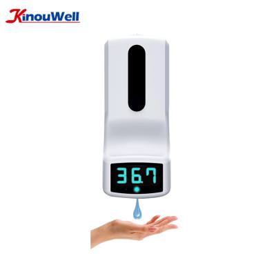 China Human Body Temperature Sensor Kiosk, Self Service Temperature Check Kiosk, 1000ml Hand Sanitizer Dispenser Temperature Kiosk for sale