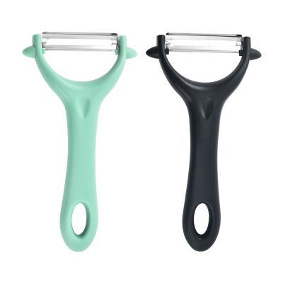 China Sustainable China Manufacture Kitchen Instruments Custom 2 Pieces Fruit Vegetable Stainless Steel Potato Carrot Peeler for sale