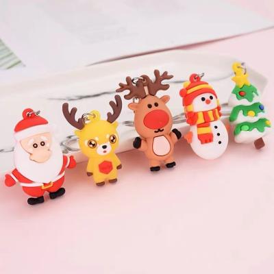 China Modern Santa Claus Snowman Milu Deer Cake Decoration For Christmas Navidad Happy New Year 2022 Cake Topper Christmas Decoration for sale