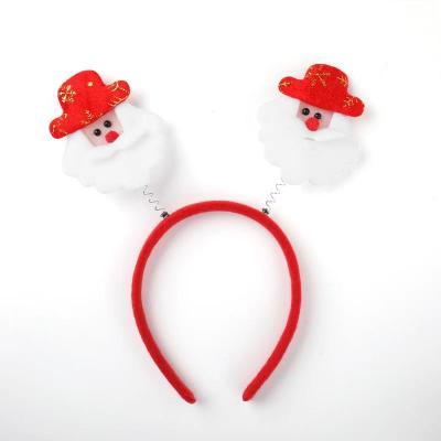 China Modern Tiara Santa Claus Elk Hairpins Cute Little Boy's Christmas Headband Holiday Decoration Merry Christmas Cake Party Supplies for sale