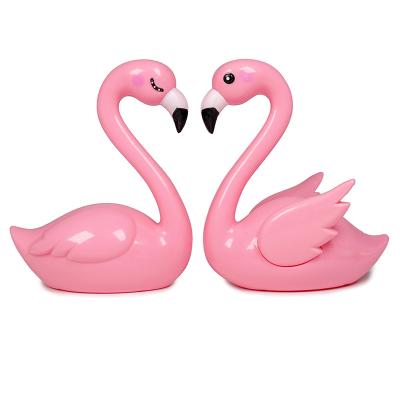 China Birthday Wedding Party Decoration Flamingo Birthday Cake Topper Decorative Ornaments Aiqingniao Baking Dress Up Doll Internet Celebrity Dessert Table Swan Party for sale