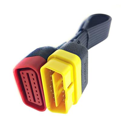 China 16pin OBD Extension Cable Connector OBD Extension Cable For Launch Series OBD2 Key Tool Extended 16Pin Connector for sale