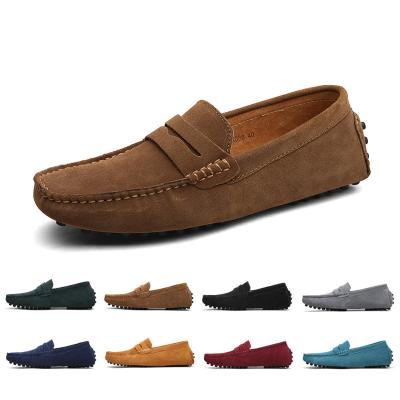 China Men's Casual Shoes Leather Loafers Penny Loafers Slip On Flats Suede Original Classic Fashion Trend Mens Casual Shoes for sale