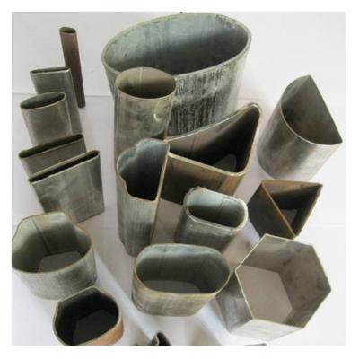 China Structure Pipe Customized Different Shapes Oval Steel Pipes / Stainless Steel Welded Pipe for sale