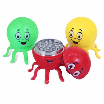 China CNC Sharp Teeth 3 Parts Metal 8 Octopus Zinc Alloy Herb Grinder Claws for sale