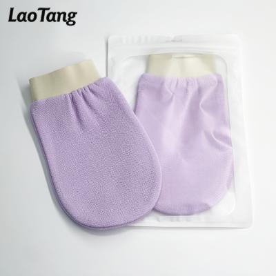 China EXFOLIATING High Quality Single Layer Exfoliating Bath Glove Dead Skin 100% Viscose Exfoliating Bath Glove for sale