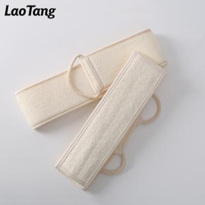 China All Amazon Double Sided Strap and Body Bath Sponge 100% Natural Loofah Exfoliating Large Size Exfoliating Back Seal for sale