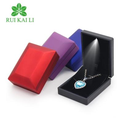 China Wholesale High Quality Luxury Jewelry RuiKaiLi Plastic Led Light Jewelry Gift Packaging Box for sale