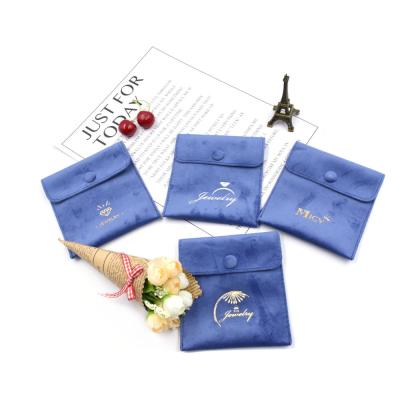 China Cool Flower Packaging RuiKaiLi Printed Microfiber Bag China Jewelry Pouch Small Printed Velvet With Gold Foil Logo for sale