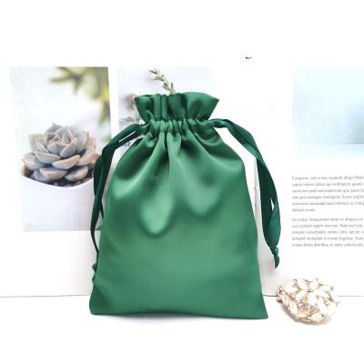 China Fresh Flower Packaging RuiKaiLi Satin Cosmetic Storage Bag Dried Flower Pouch Drawstring Empty Jewelry Storage Bag Small Cosmetics Beam Gift Bag for sale