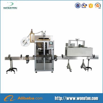 China Plastic bottle sleeve labeling machine for round bottle and square bottle for sale