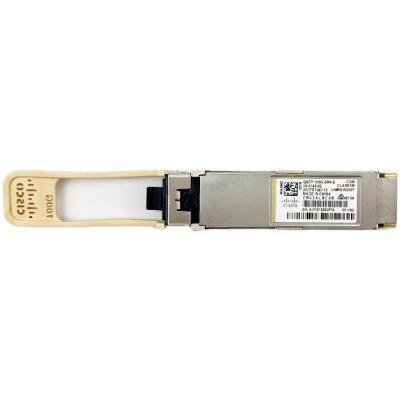 China Network Solution Cisco 100 Gigabit MPO 100m Modules QSFP-100G-SR4-S 100GBASE SR4 QSFP Transceiver Above OM4 MMF 840 860 for sale