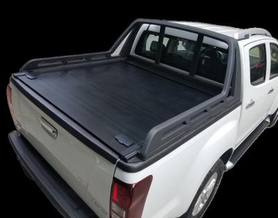 China 2022 Easy Fit Roll Up Tonneau Cover Waterproof Retractable Lid Shutter for sale