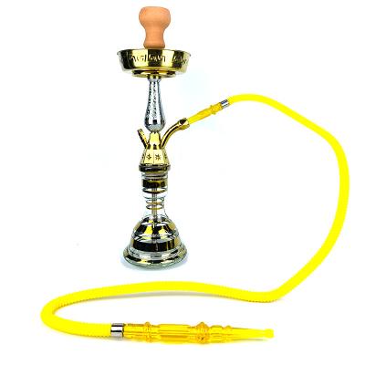 China Hot sale Eco-friendly factory in Egypt Khalil Mamoon smoking hookah zinc alloy shisha stock luxury glass hookah shisha for sale