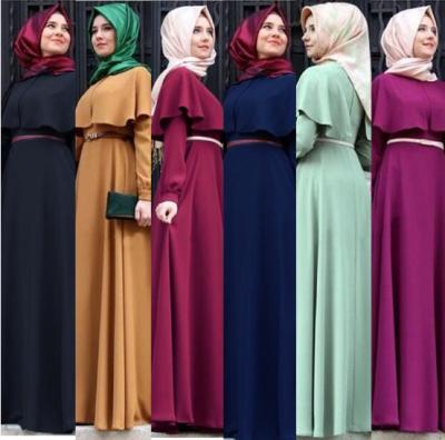 China Spandex 2022 Islamic Abaya dresses Muslim Abaya Dubai Kaftan Ladies Dress Arab Turkish Women Women Kaftan Muslim Dress for sale